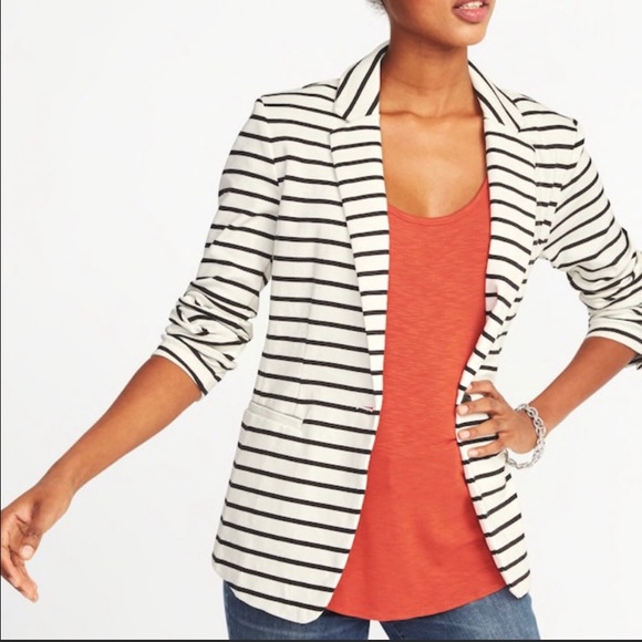 Old Navy Jackets & Blazers - OLD NAVY || Classic Striped Knit Blazer